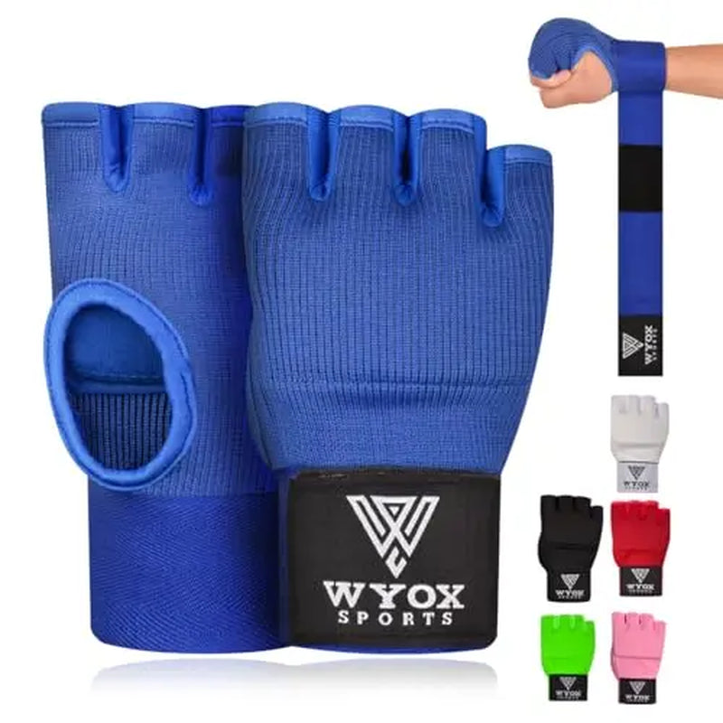 WYOX Gel Hand Wraps for Boxing Gloves, Quick 80Cm Wrist Wraps, Padded Knuckle Protection Boxing for Men, Women, Youth, Muay Thai, Kickboxing