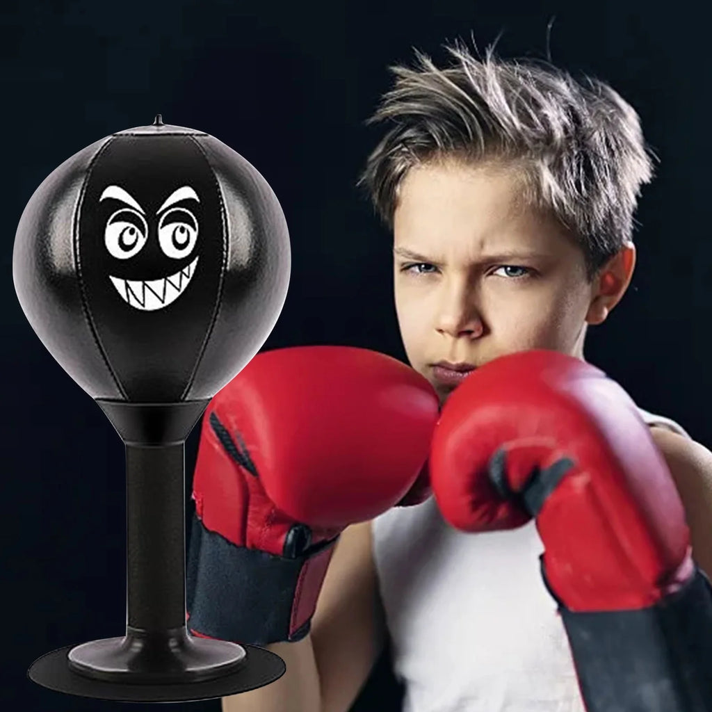 Fun Desktop Boxing Speed Bag - Abs Foam Stress Relief Boxing Ball, Boxing Relaxation Toy, Desktop Boxing Sandbag Decorative Item Suitable for Desks and Counters