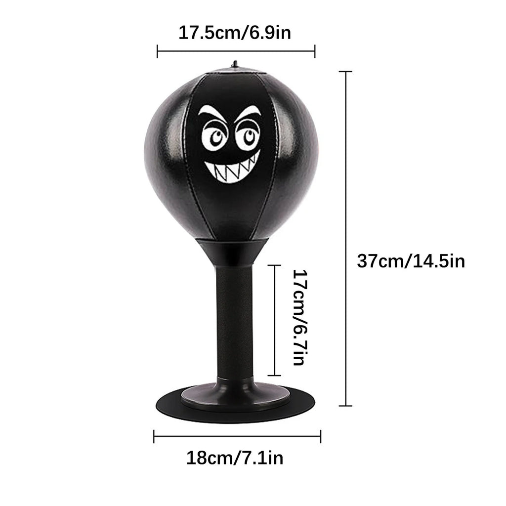 Fun Desktop Boxing Speed Bag - Abs Foam Stress Relief Boxing Ball, Boxing Relaxation Toy, Desktop Boxing Sandbag Decorative Item Suitable for Desks and Counters