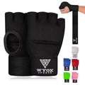WYOX Gel Hand Wraps for Boxing Gloves, Quick 80Cm Wrist Wraps, Padded Knuckle Protection Boxing for Men, Women, Youth, Muay Thai, Kickboxing