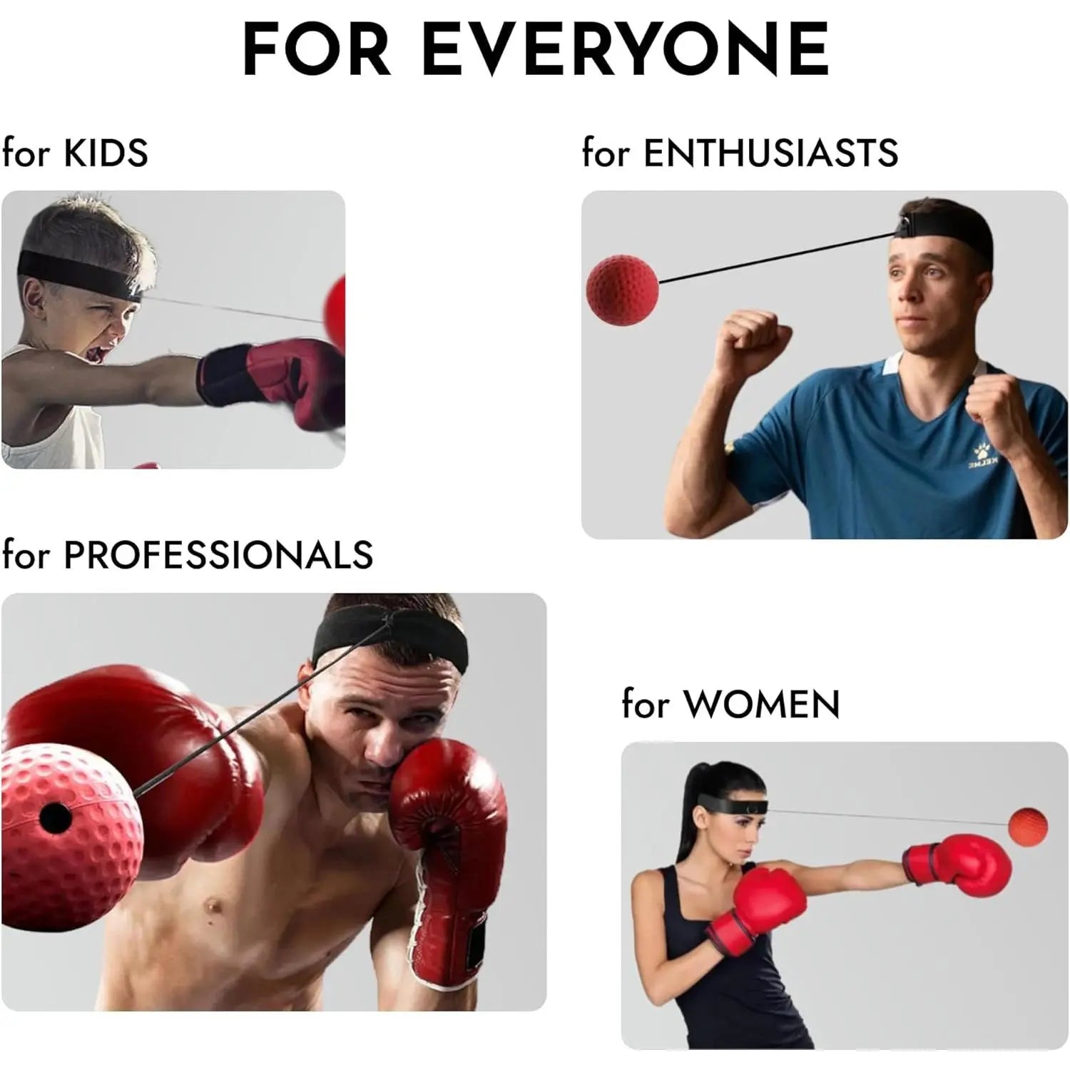 Boxing Training Speed Ball – Head-Mounted PU Reaction Ball for Hand-Eye Coordination and Fitness